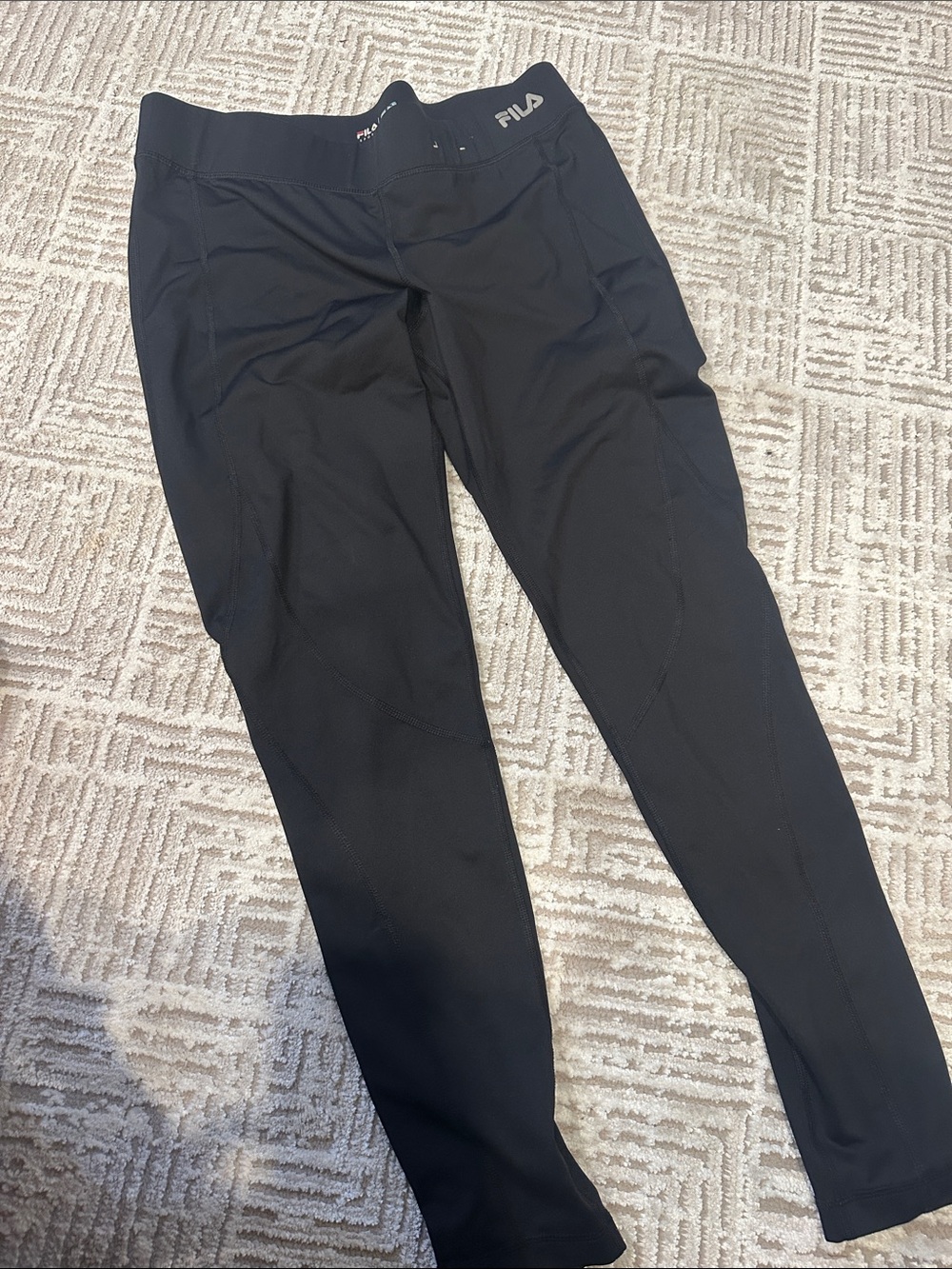 Fila Women's Black Athletic Leggings